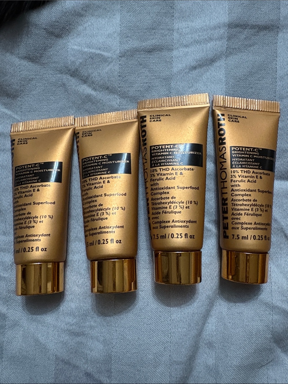 Peter Thomas Roth Gold Mini Brightening Moisturizer Set (4 Tubes) 30ml